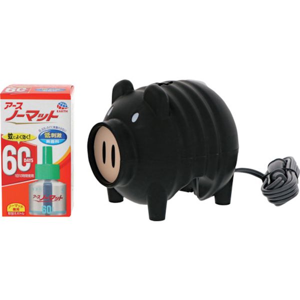 405-3787  液体蚊とり アースノーマット 蚊とり黒ブタ 60日セット