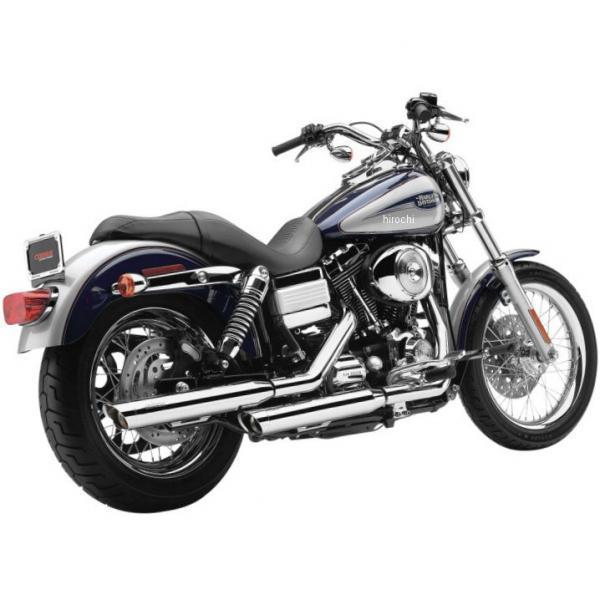 3.5インチ スリップオンマフラー 06年-17年 ダイナ スラッシュカット クローム