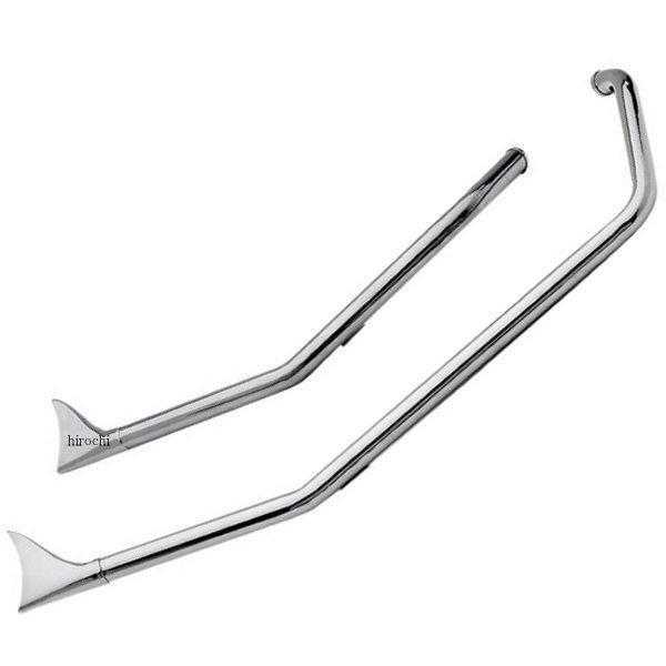 716B2F 1.75インチ(44mm) ドラッグパイプ アップスウィープ フィッシュテール 86年-99年 ソフテイル