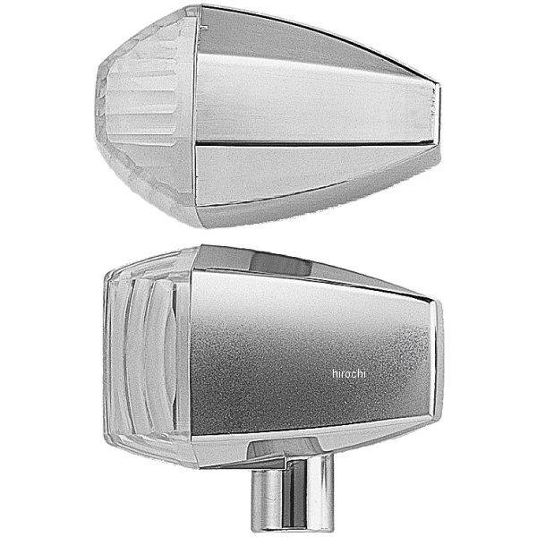 ウ ZRタイプウインカー クリスタルカットレンズ S球 バルブ無し クローム/クリア