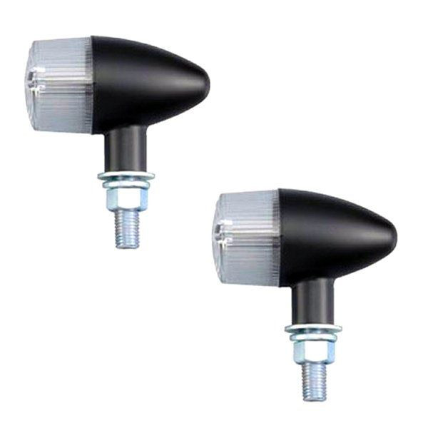 クラシカル砲弾ウインカー S球 2個入り 黒/ クリア