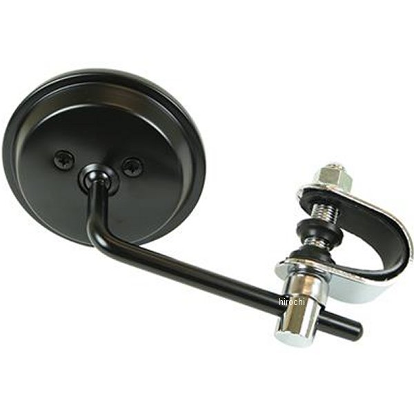 3インチラウンドミラー クランプタイプ 黒