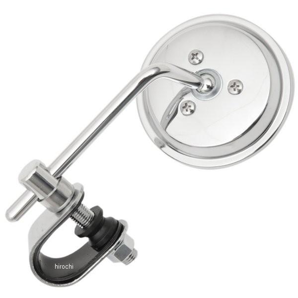 3インチラウンドミラー クランプタイプ クローム