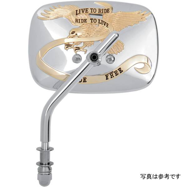 ミラー Live to Ride ゴールド