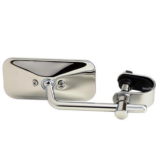 スクエアミラー クランプタイプ クローム