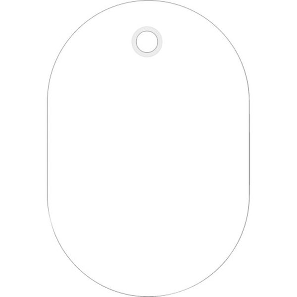 小判札(無地札) 白 60×40mm スチロール樹脂