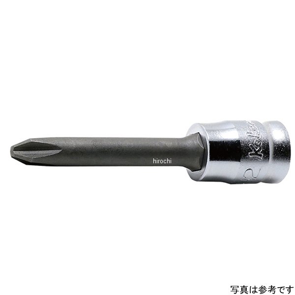 Ko-ken Z-EAL 1/4"(6.35mm)SQ. プラスビットソケット 全長50mm No.3