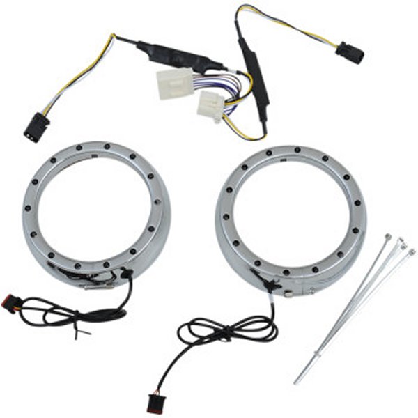 【セール特価】 カスタム ダイナミクス パッシングランプトリム ウインカー機能付 06年-13年 クローム