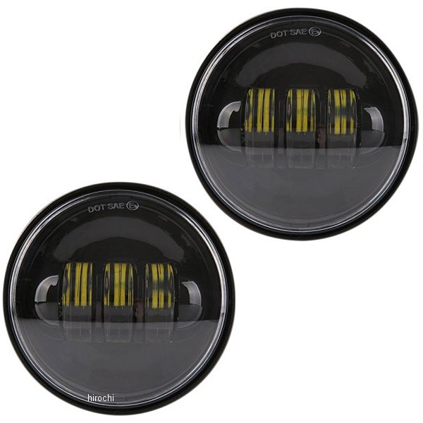 LED パッシングランプ 4.5インチ 黒