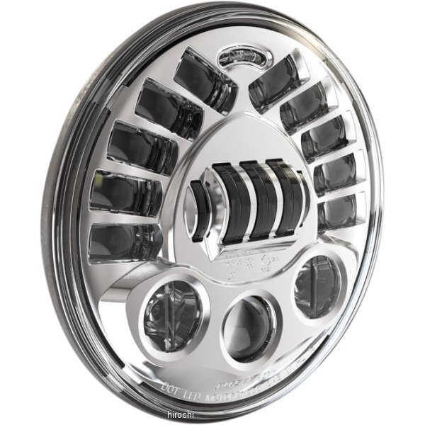 LED ヘッドライト 7インチ アダプティブ2 H4 8790 クローム/取付リング無し