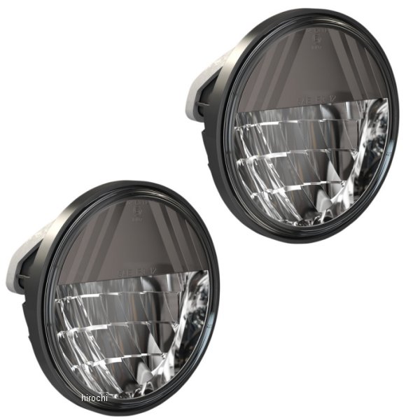 LED パッシングランプ 4.5インチ リフレクタースタイル 黒 (左右ペア)