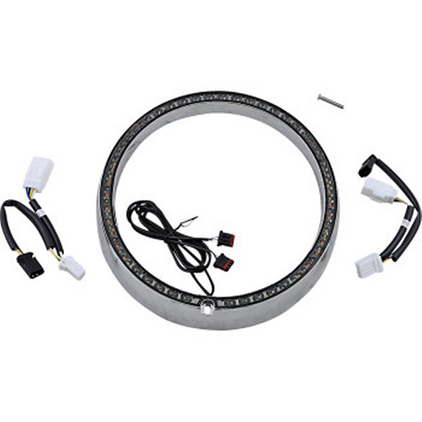 カスタム ダイナミクス LED トリムリング ウインカー機能付 06年-13年 クローム