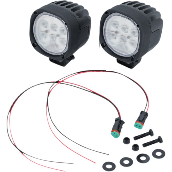 【セール特価】 ハイアウトプット ドライビングライト 1850ルーメン SPOTビーム 左右ペア