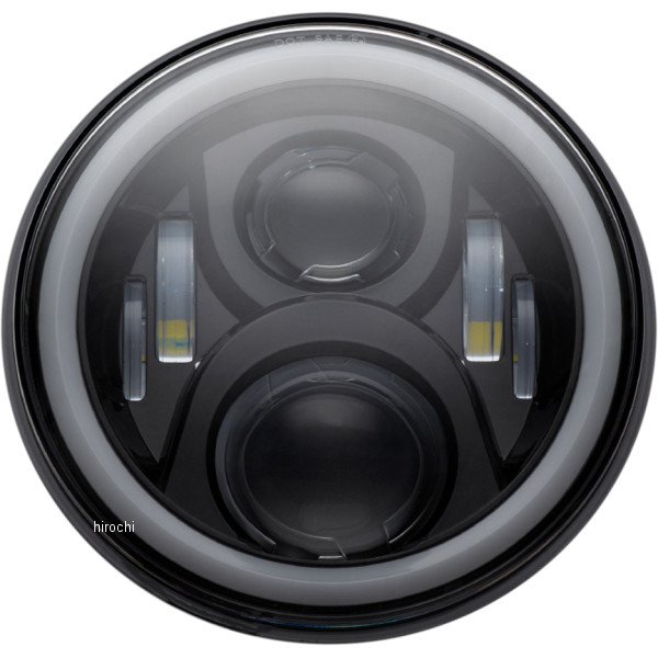 ヘッドランプ 7"LED HALO 黒