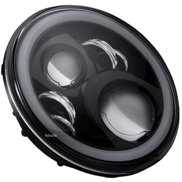 ヘッドランプ 7"LED HALO 黒