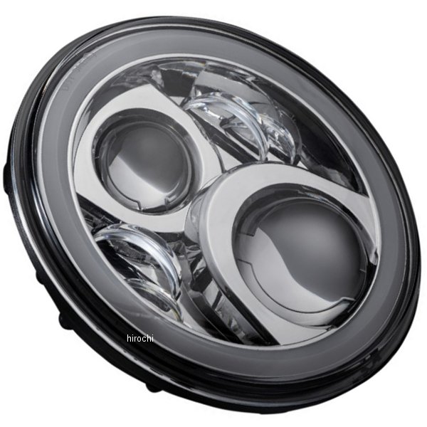 ヘッドランプ 7"LED HALO クローム