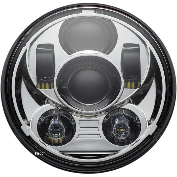 ヘッドランプ 5.75" LED クローム