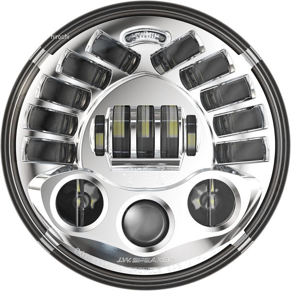 ヘッドランプ 7"アダプターV クローム IND