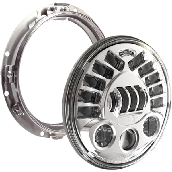 ヘッドライト PB アダプター 7" クローム