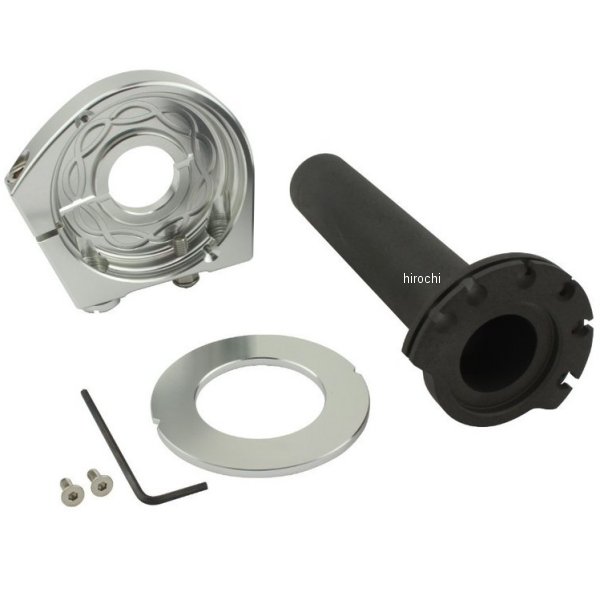 ビレット ハイスロットル ケース&スリーブ シルバー