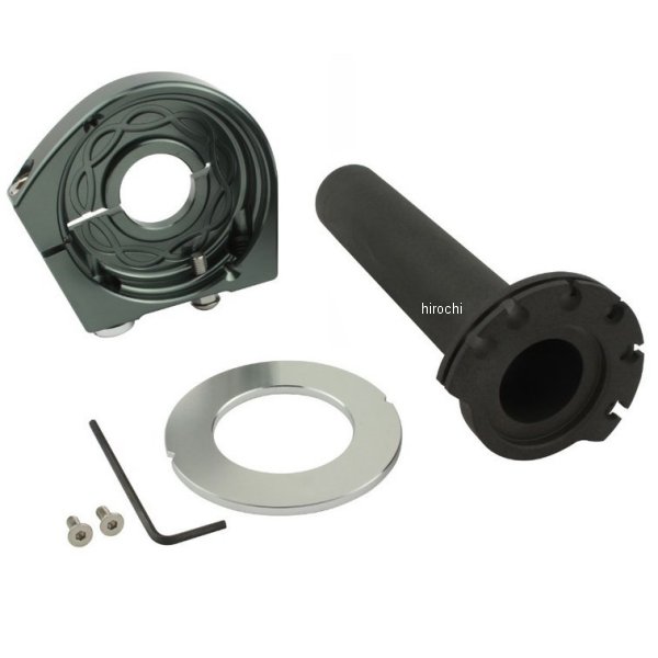 ビレット ハイスロットル ケース&スリーブ ガンメタ