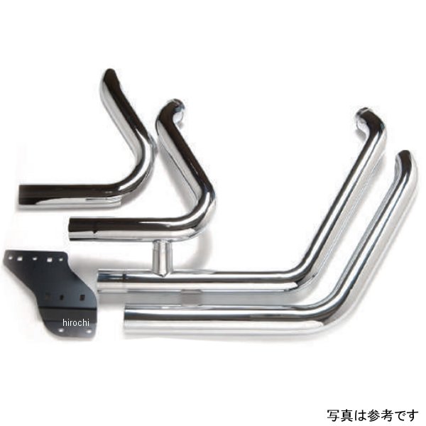 ショートショットガンエキパイ 07年-17年 ソフテイル クローム