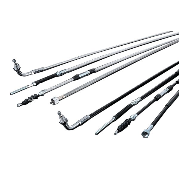 ロングファイバーメッシュケーブル スピードメーター 100mmロング モンキー 黒