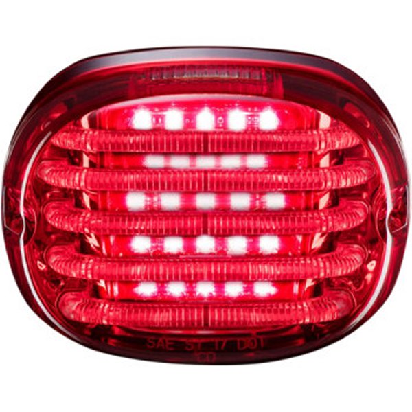 カスタム ダイナミクス LEDテールライト スクエアバック 照明窓有り 赤