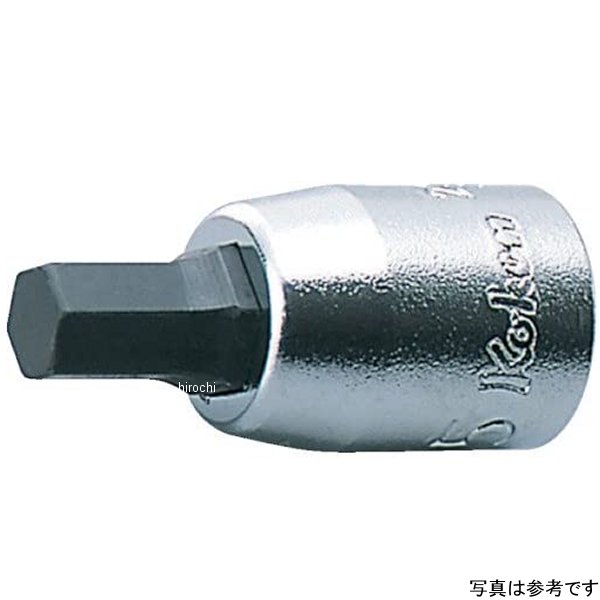 Ko-ken 1/4"(6.35mm)SQ. ヘックスビットソケット 全長25mm 12mm