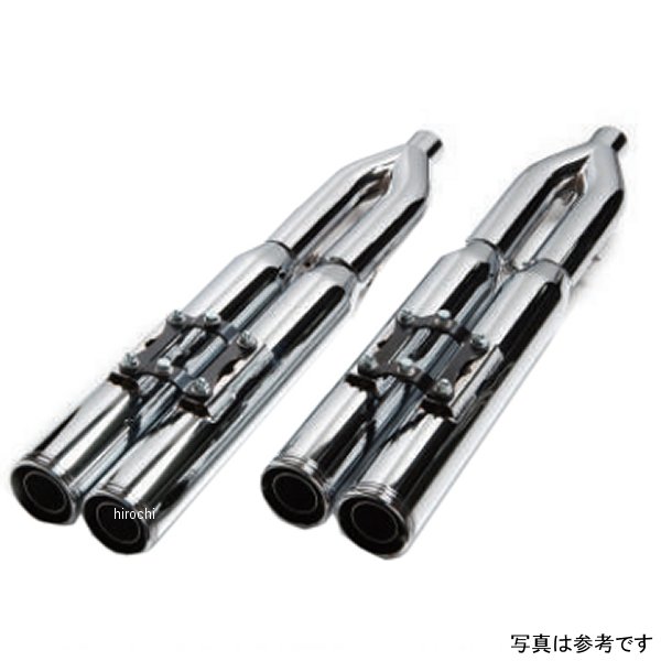 スリップオンマフラー ブラス4 ストレートカット 17年以降 ツーリング クローム/クロームエンド