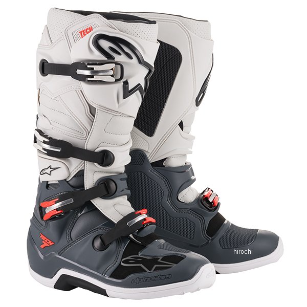 ブーツ テック7 ダークグレー/ライトグレー/蛍光赤