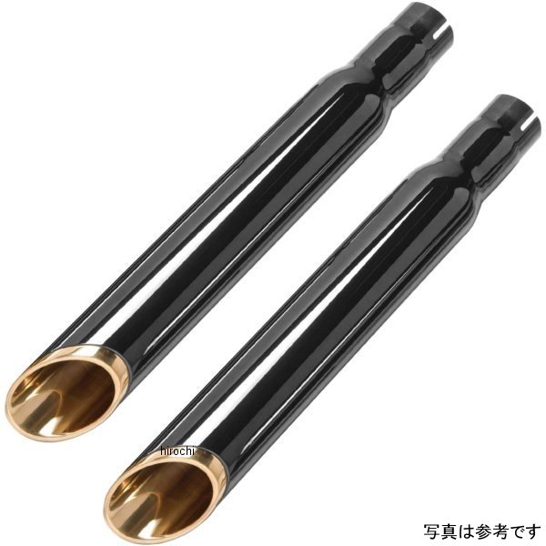 スリップオンマフラー 63ベビーブラス 00年-06年 FLSTF、FXSTD 黒/黒エンド