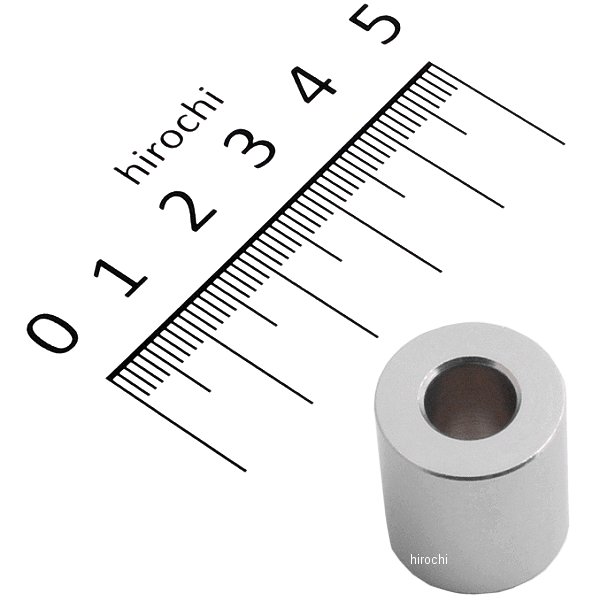 ポッシュ アルミスペーサー 汎用 M8&5/16インチ用 シルバー T=20 1個