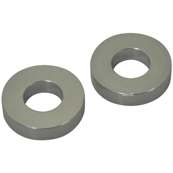 ポッシュ アルミスペーサー 汎用 M10&3/8インチ用 シルバー T=5 2個