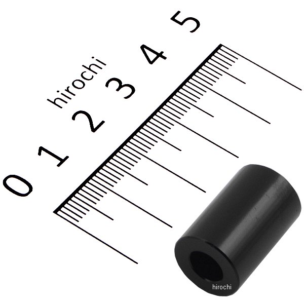 ポッシュ アルミスペーサー 汎用 M6&1/4インチ用 黒 T=20 1個