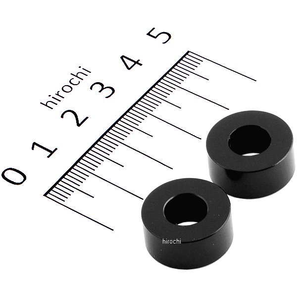 ポッシュ アルミスペーサー 汎用 M8&5/16インチ用 黒 T=8 2個