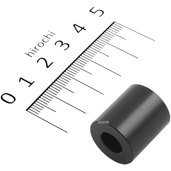 ポッシュ アルミスペーサー 汎用 M8&5/16インチ用 黒 T=20 1個