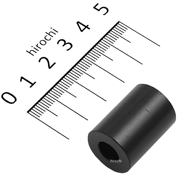 ポッシュ アルミスペーサー 汎用 M8&5/16インチ用 黒 T=25 1個