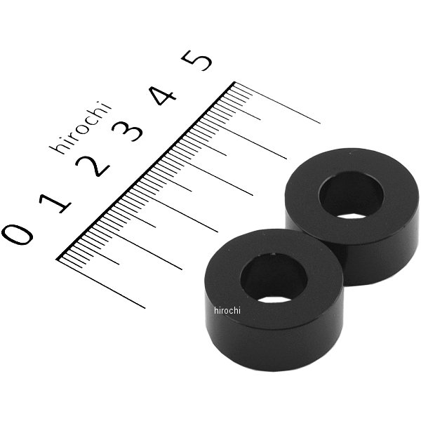 ポッシュ アルミスペーサー 汎用 M10&3/8インチ用 黒 T=10 2個