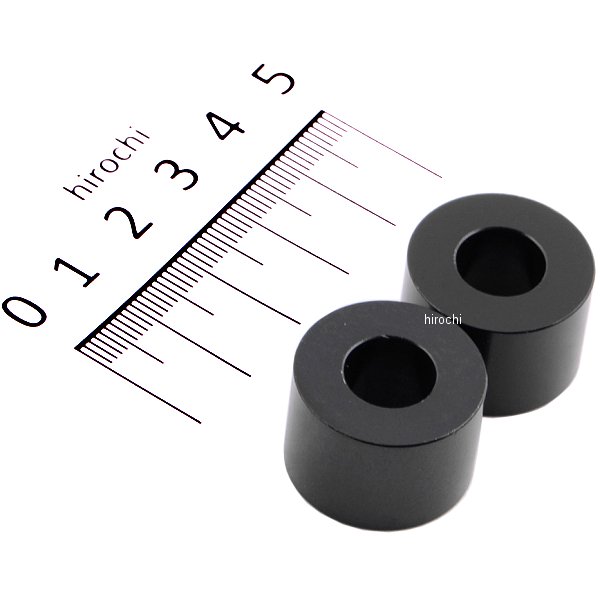 ポッシュ アルミスペーサー 汎用 M10&3/8インチ用 黒 T=15 2個