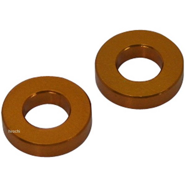 ポッシュ アルミスペーサー 汎用 M6&1/4インチ用 ゴールド T=3 2個