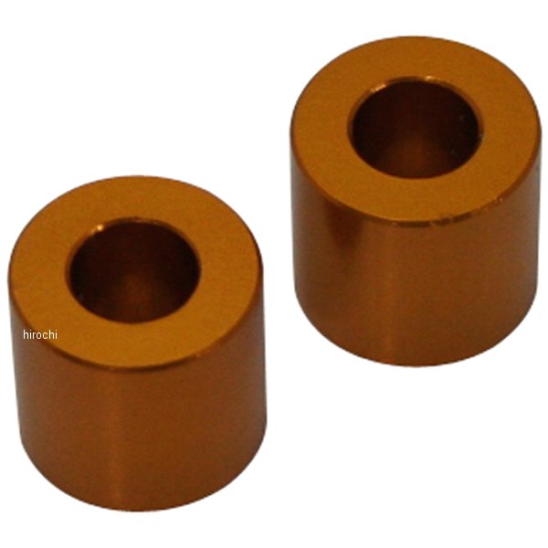 ポッシュ アルミスペーサー 汎用 M6&1/4インチ用 ゴールド T=12 2個