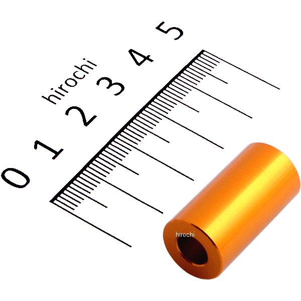 ポッシュ アルミスペーサー 汎用 M6&1/4インチ用 ゴールド T=25 1個