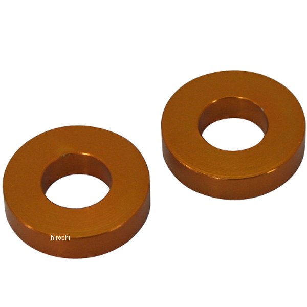 ポッシュ アルミスペーサー 汎用 M10&3/8インチ用 ゴールド T=5 2個
