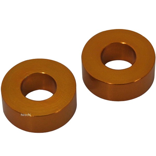 ポッシュ アルミスペーサー 汎用 M10&3/8インチ用 ゴールド T=8 2個