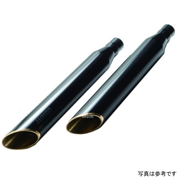 スリップオンマフラー 90スラッシュ FXS、FLSTFBS 黒/バフエンド