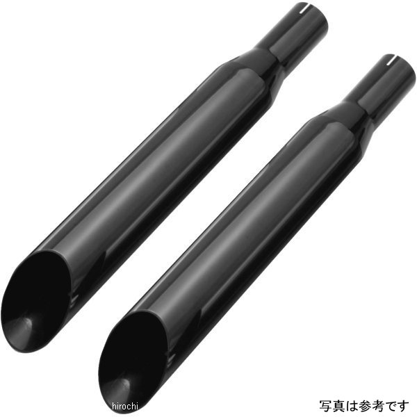 スリップオンマフラー 76スラッシュ 17年 ハーレー FLSTF、FLSTN、FLS 黒