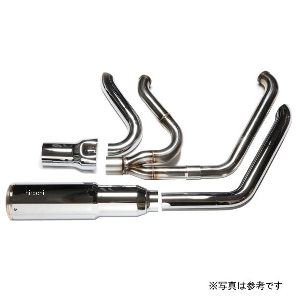 スリップオンマフラー Wベビーバズーカ　M8、FXBRS、FLFBS クローム