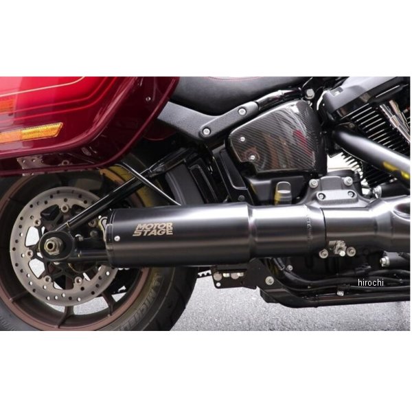 スリップオンマフラー Wベビーバズーカ　M8、FXBRS、FLFBS 黒