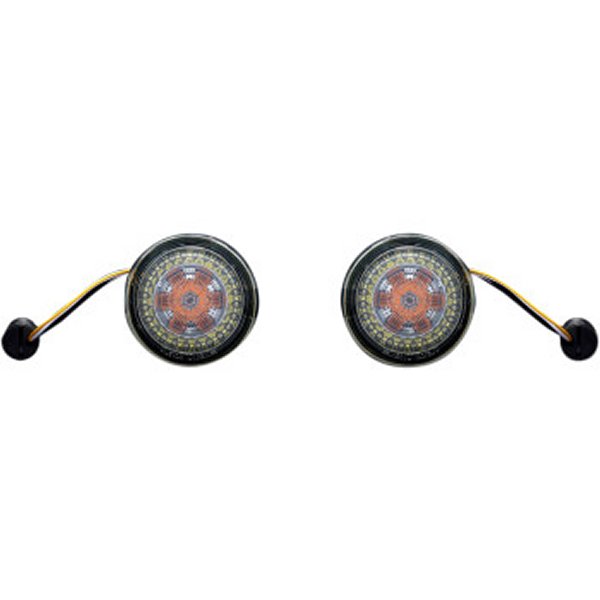 カスタム ダイナミクス LEDウインカー Ringz ダブル球 アンバー/白